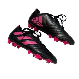 Adidas Black and Pink Soccer Cleats